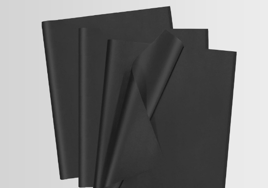 Slika Crni papir za zamatanje – 50 listova